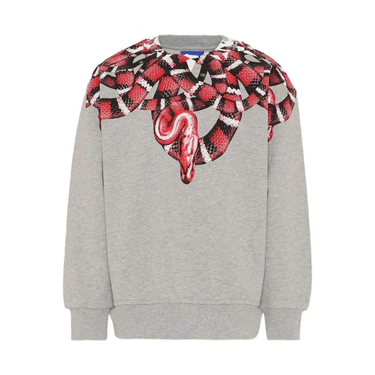 Felpa Marcelo Burlon con stampa serpente vista frontale 